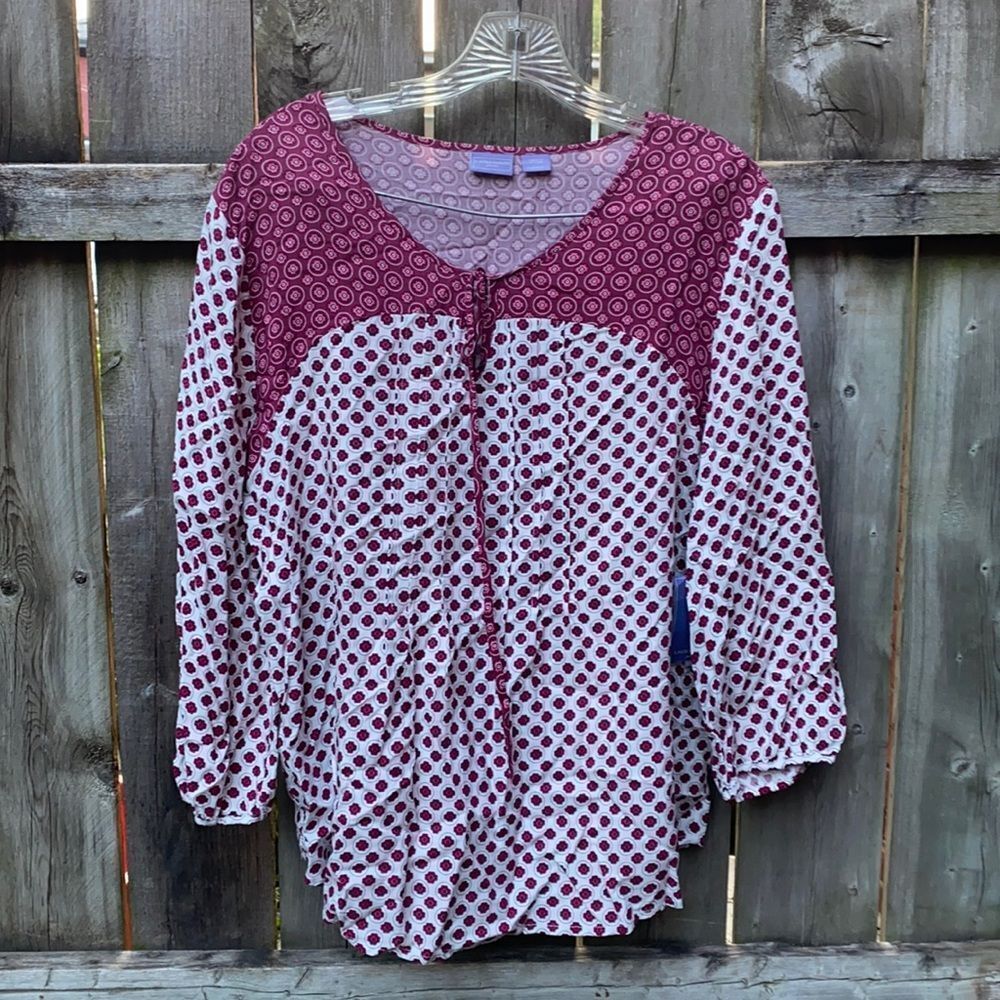 Laura Scott petite boho top sz. XL NWT